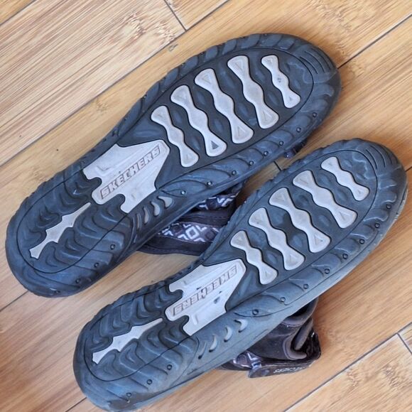 Skechers Reggae Trailway Chocolate Flip-Flop Slide Comfort Sandals Women 11 41 - Picture 3 of 16